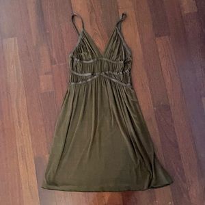 Dark brown jersey dress